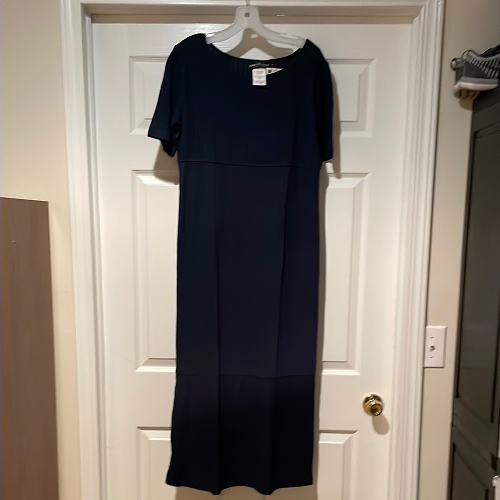 Carol Little Navy Blue Maxi Dress